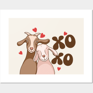 Xoxo Goats Love Posters and Art